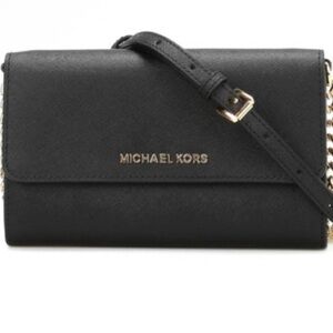 Michael Kors Jet Set Black Crossbody Bag
